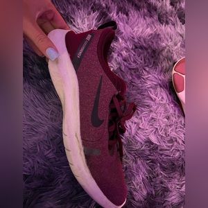 Nike running shoes (maroon)